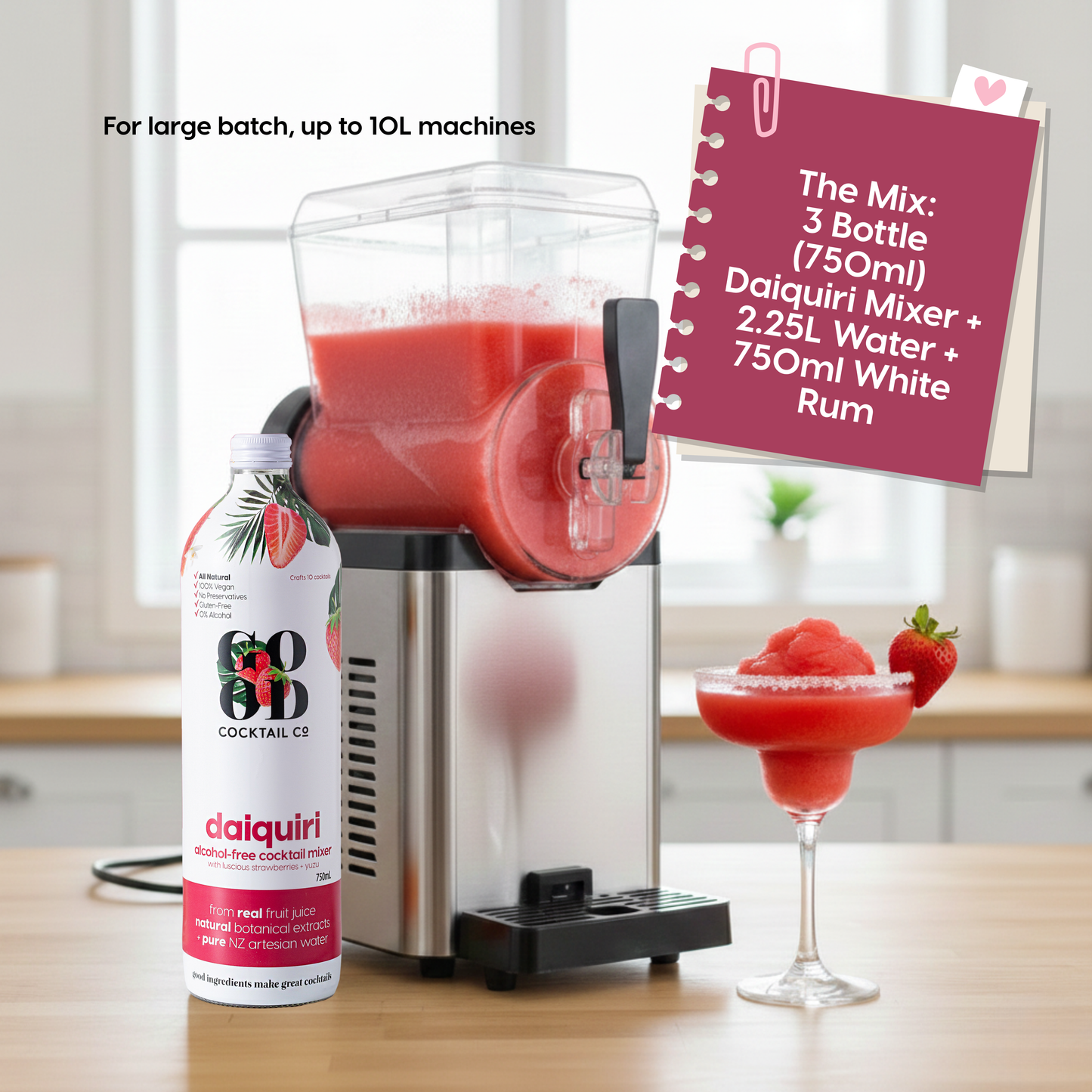 Daiquiri with Luscious Strawberries + Yuzu