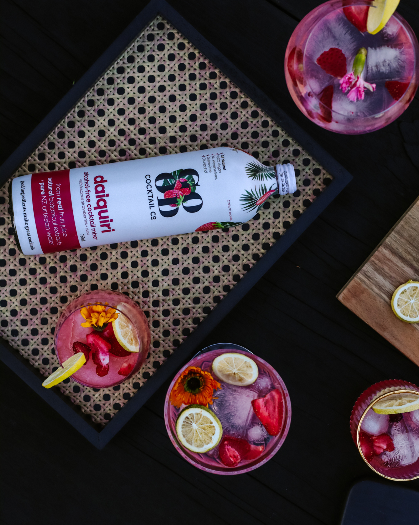 Daiquiri with Luscious Strawberries + Yuzu