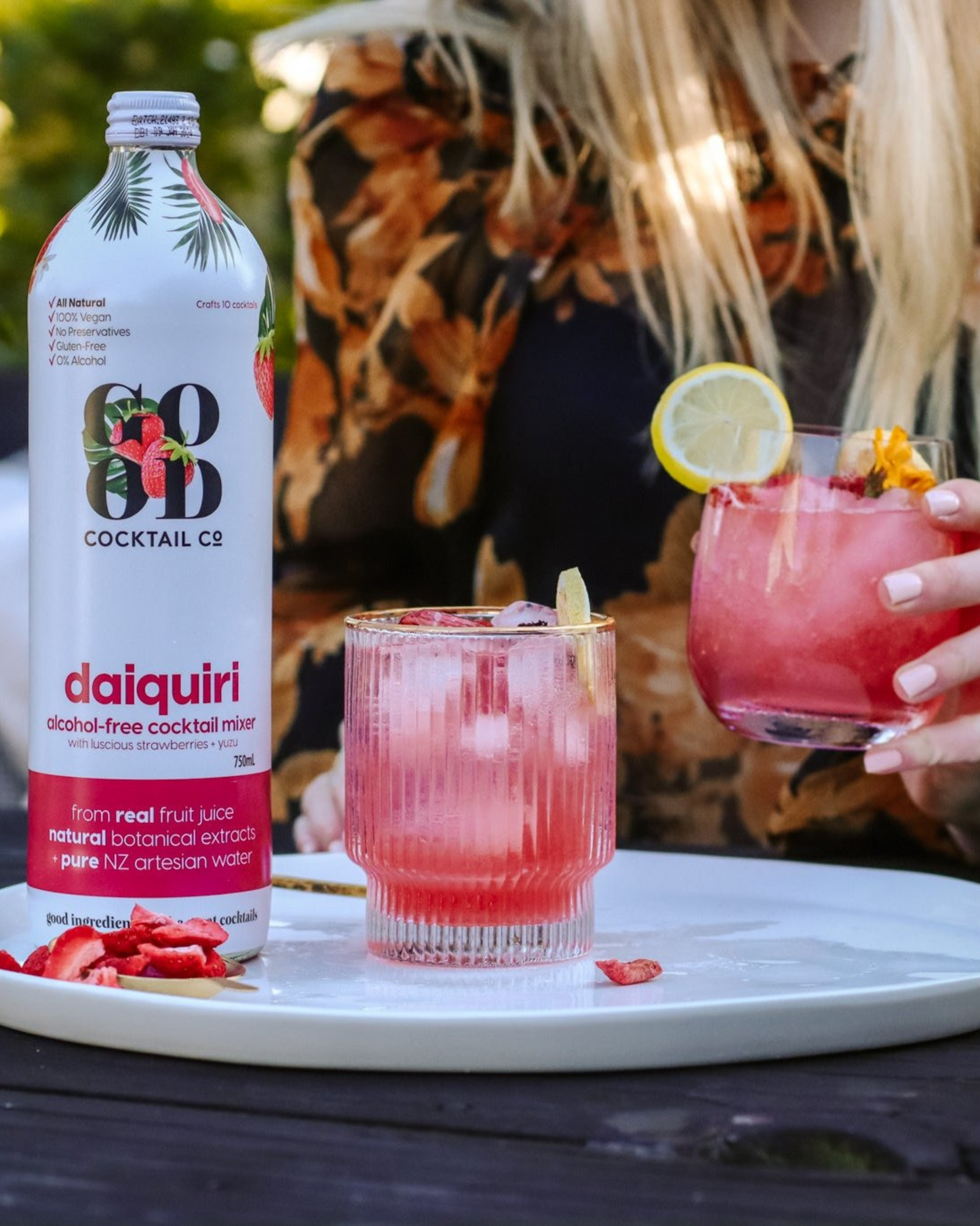 Daiquiri with Luscious Strawberries + Yuzu