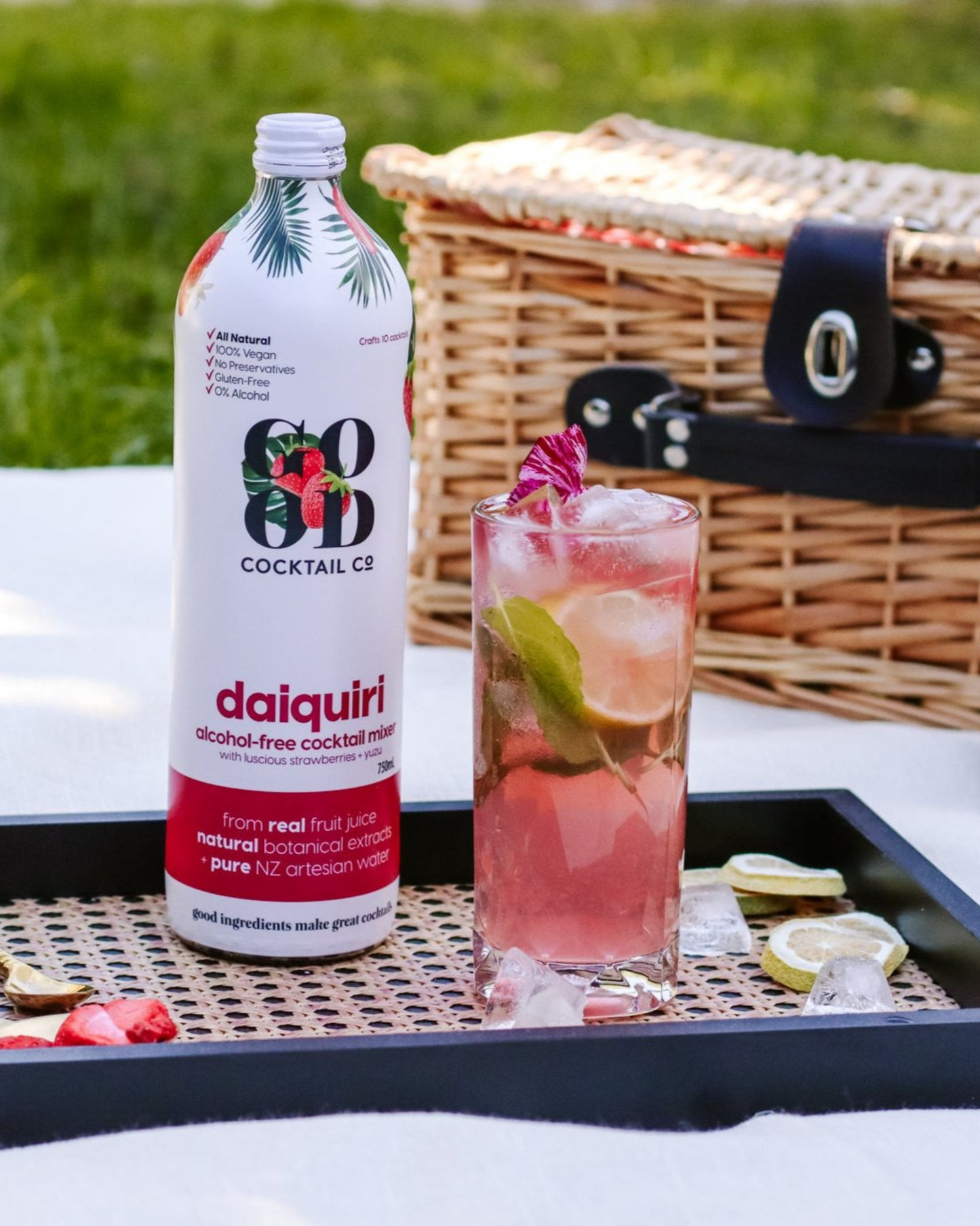 Daiquiri with Luscious Strawberries + Yuzu