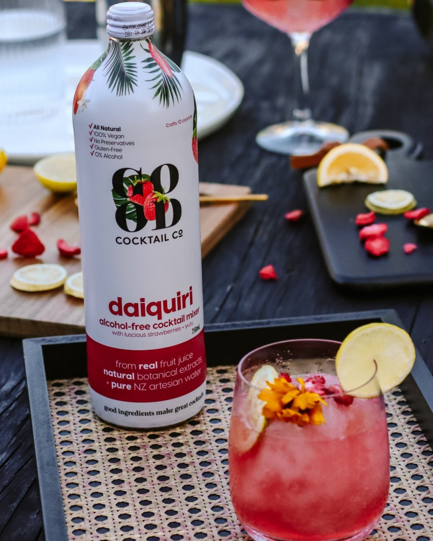 Daiquiri with Luscious Strawberries + Yuzu