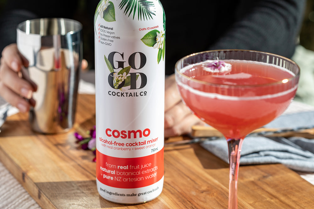 Cosmo with real cranberry + sweet orange