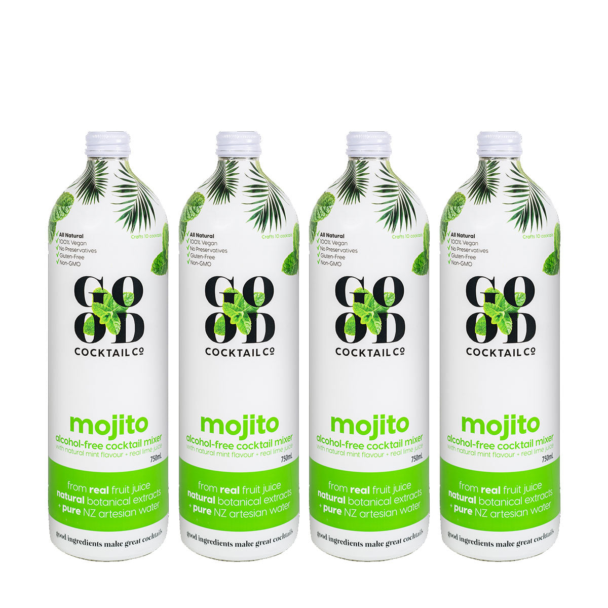 4 pack of mojito cocktail mixer bottles