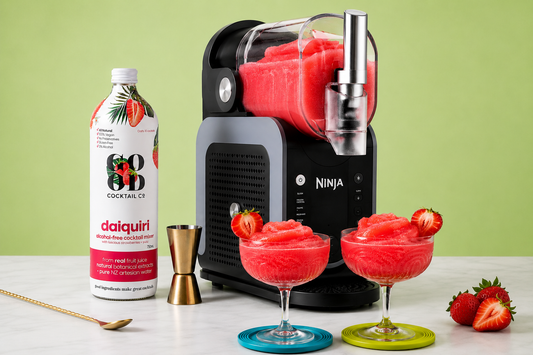 Frozen Non-Alcoholic Strawberry Daiquiri Slushie