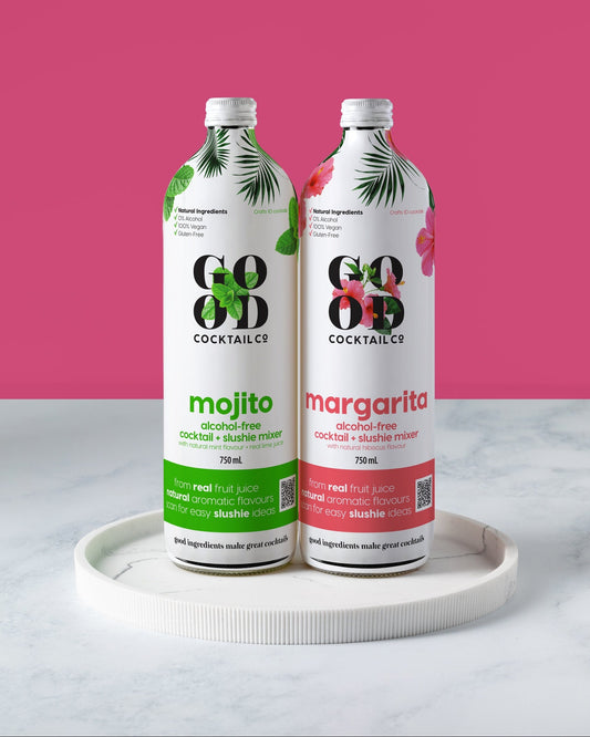 Good Cocktail Co Classic Cocktail & Slushie Mixer Pack – Margarita and Mojito