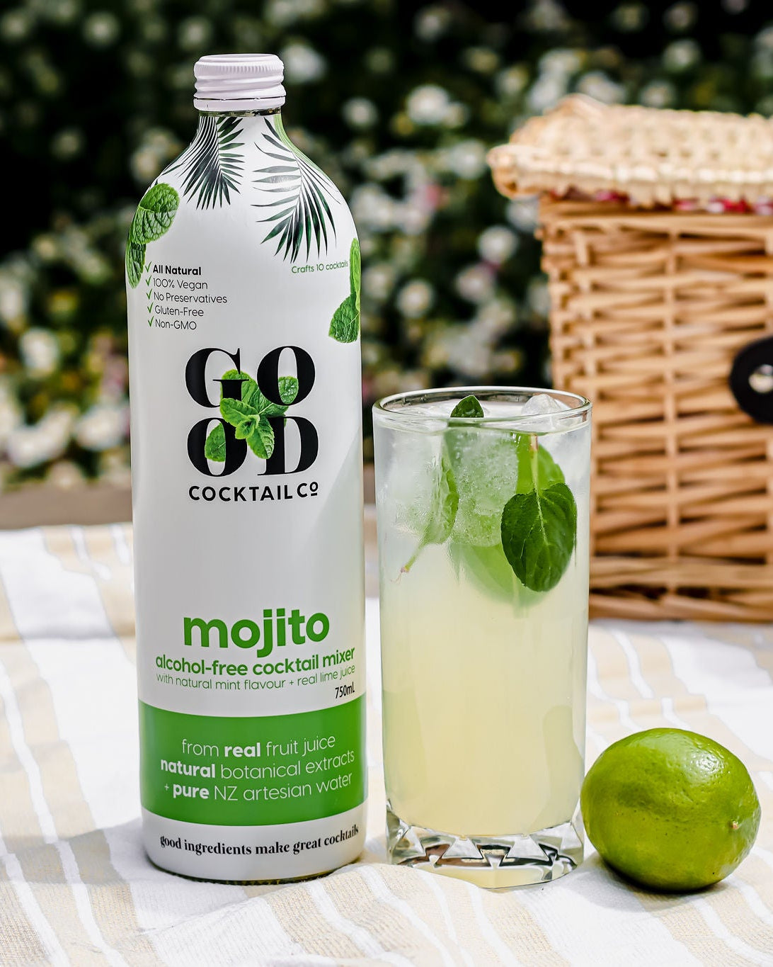 Mojito with Real Lime Juice + Natural Mint