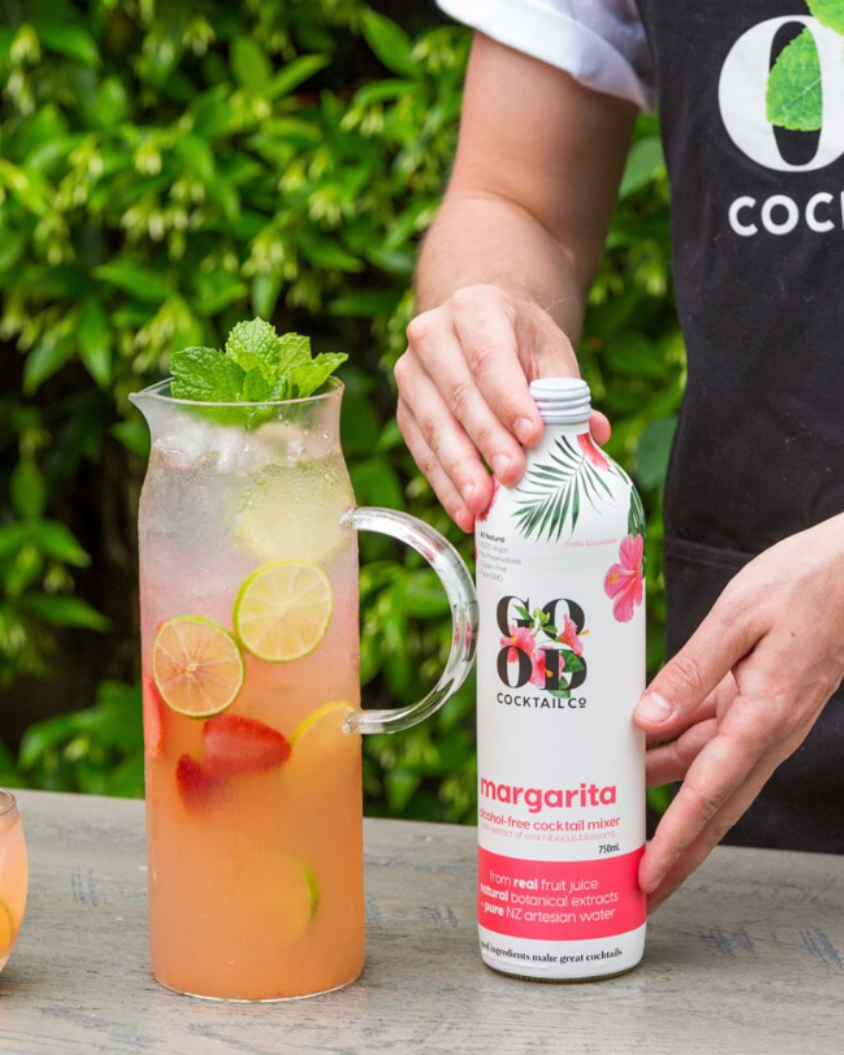 Margarita with Orange Juice + Hibiscus Flowers