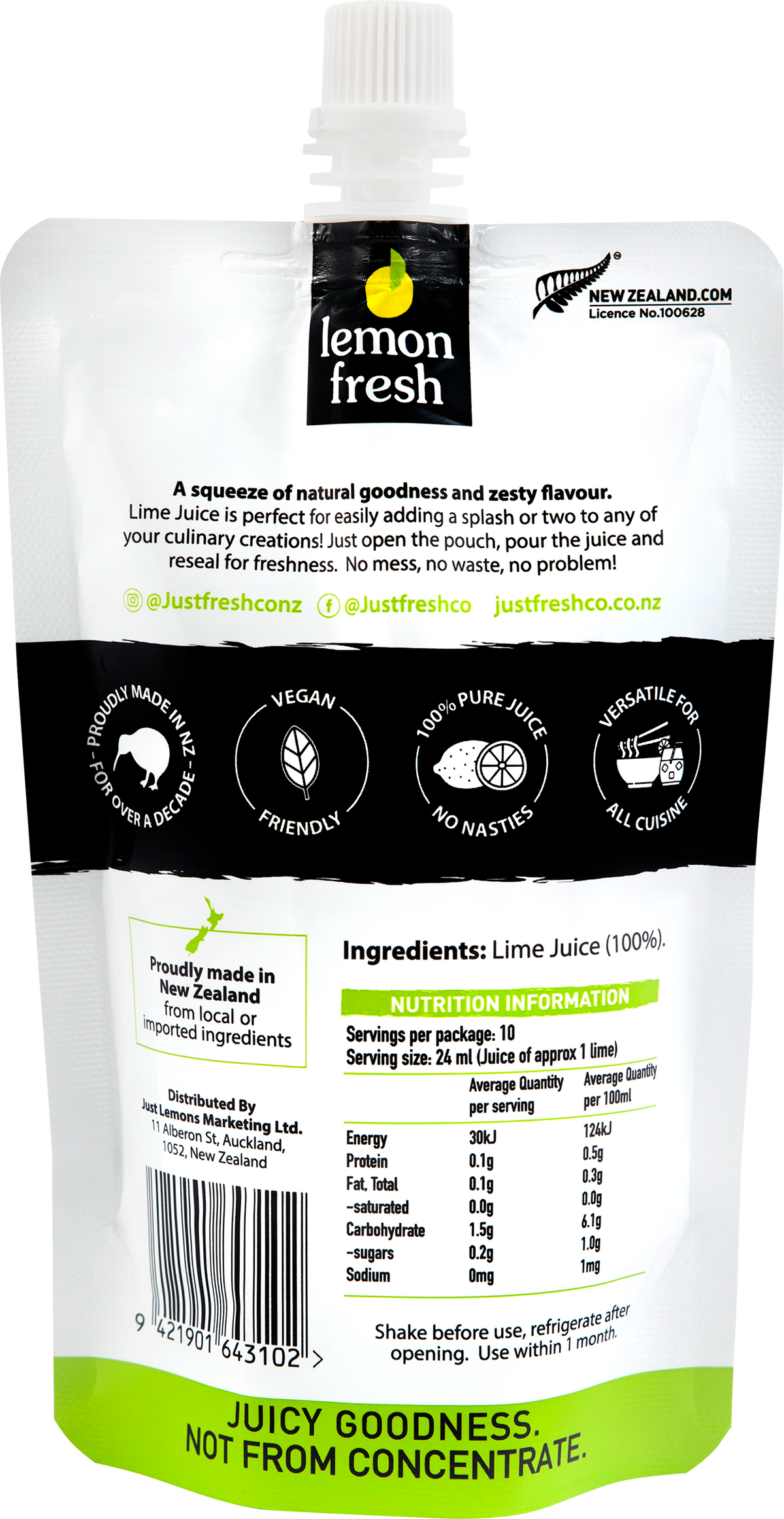 Mixed Citrus Lemon & Lime Juice 12-pack from Just Fresh Co