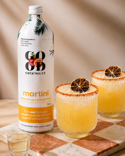 Martini with Passionfruit + Vanilla