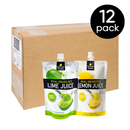 Mixed Citrus Lemon & Lime Juice 12-pack from Just Fresh Co