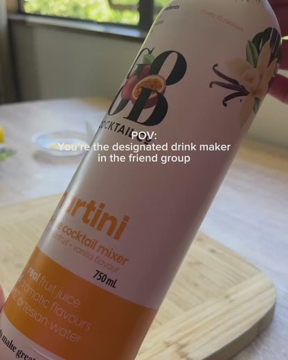 Martini with Passionfruit + Vanilla