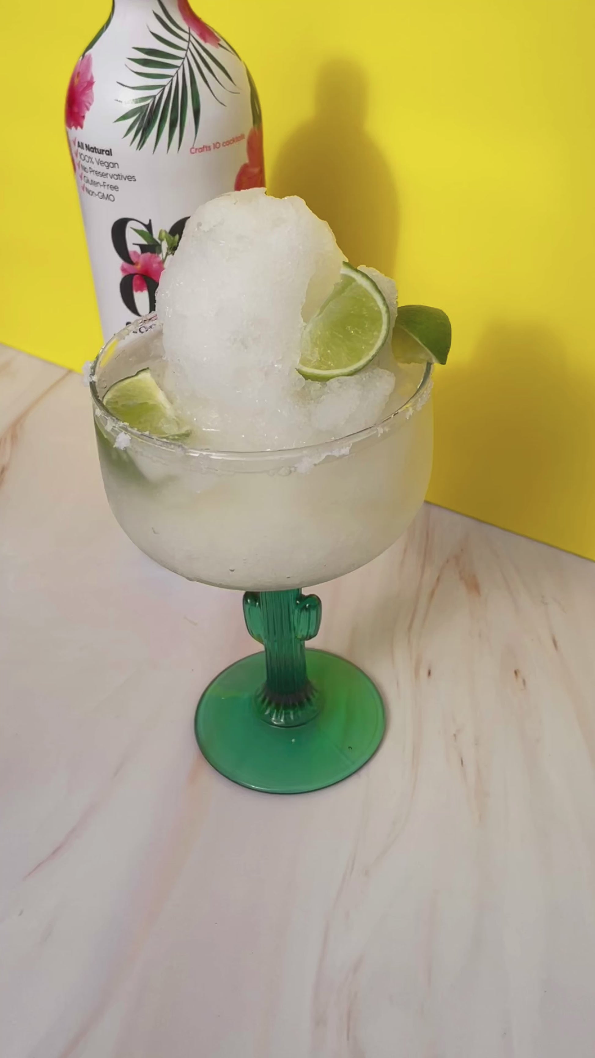 Video of margarita being made with margarita cocktail mixer 