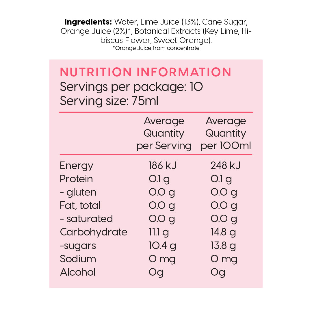 Nutritional information 