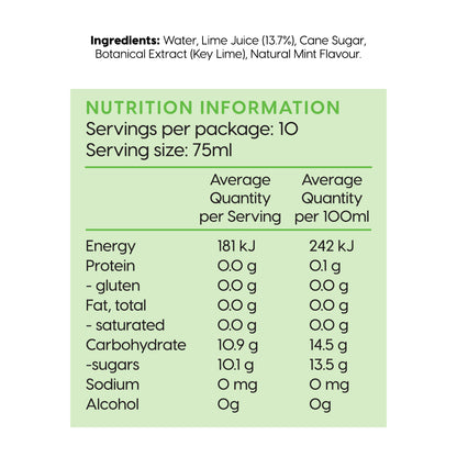 nutritional information mojito