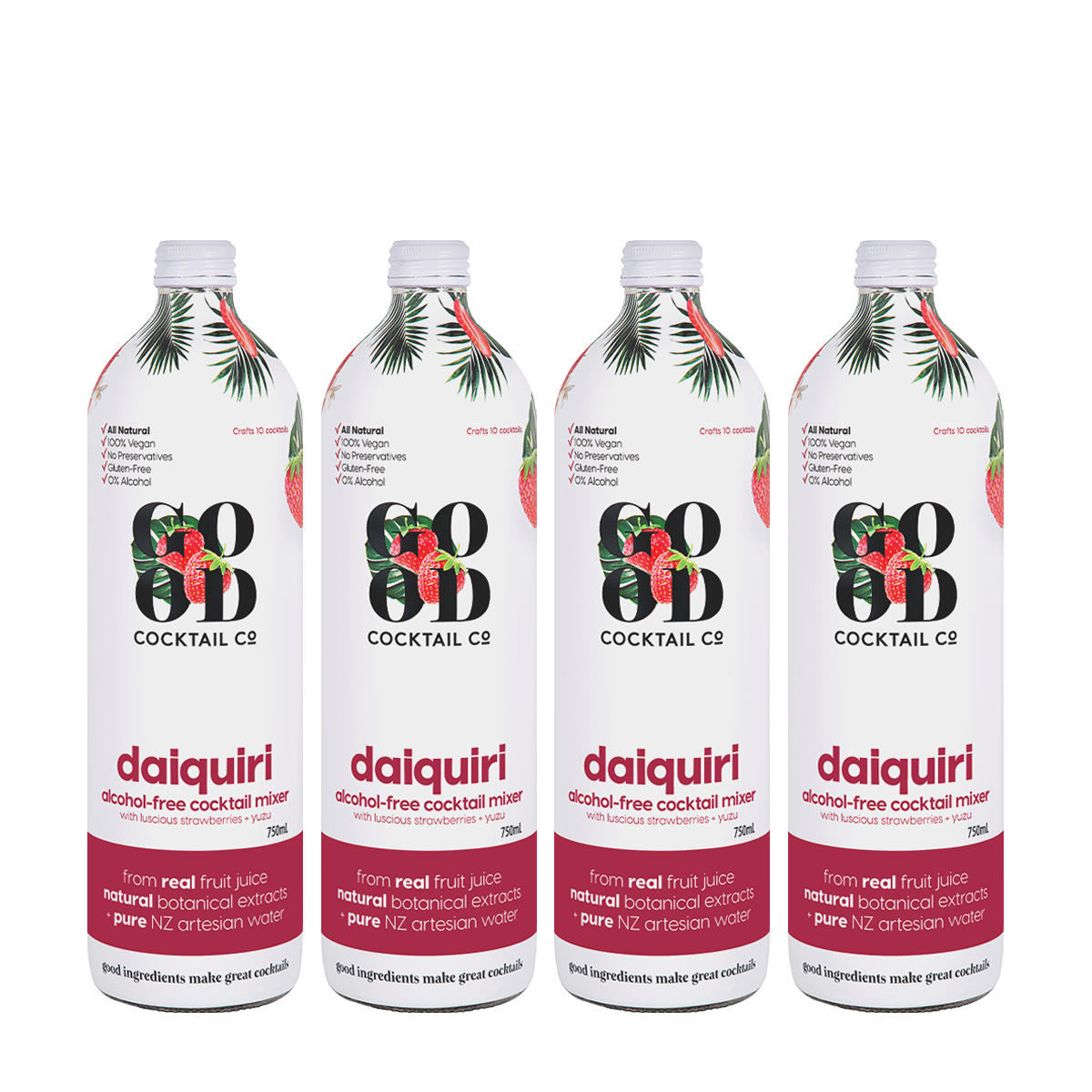 4 daiquiri cocktail mixers in bottle 